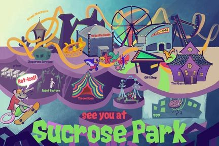 See You at Sucrose Park! A poster from Road Trip.