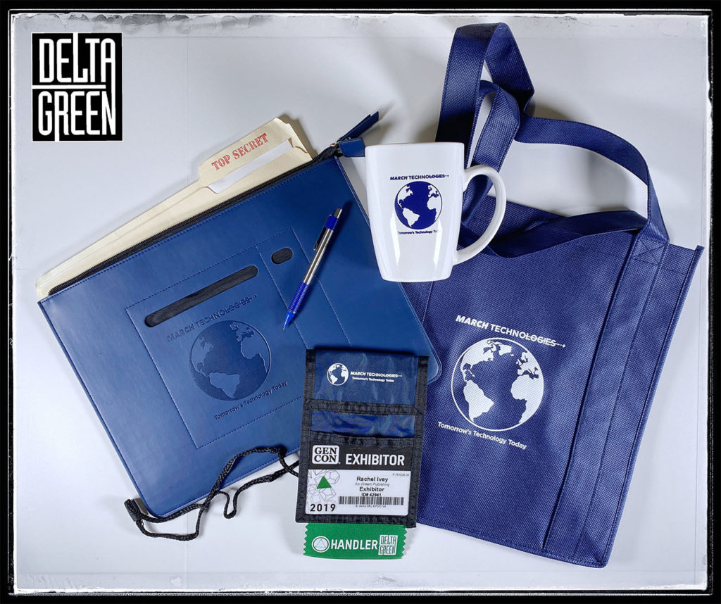 March Technologies swag bag